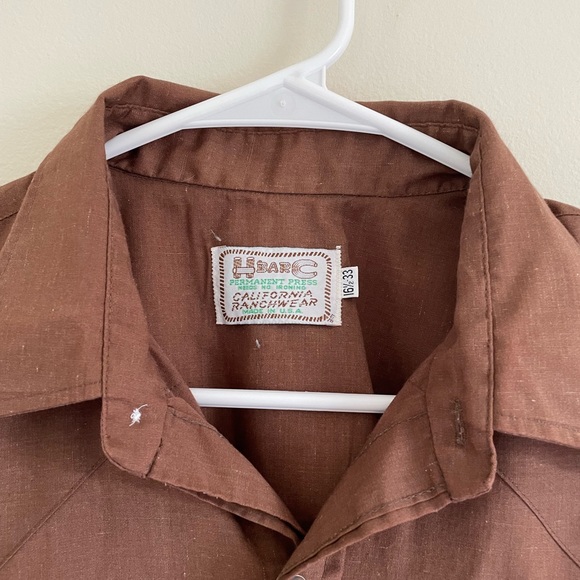 H bar C | 1970s California Ranchwear button down - Picture 3 of 7